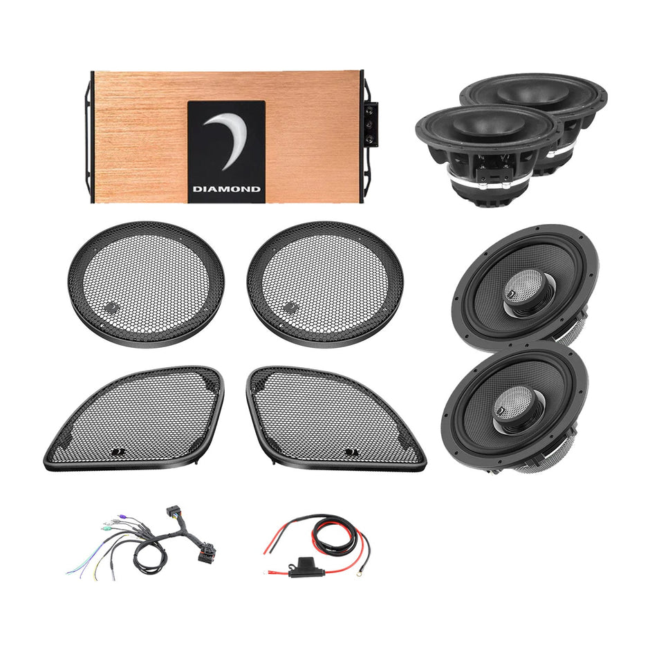 14 - 23 Harley Davidson® Road Glide 4 - Speaker System - DA1423RGTP2 - DA1423RGTP2 - Diamond Audio