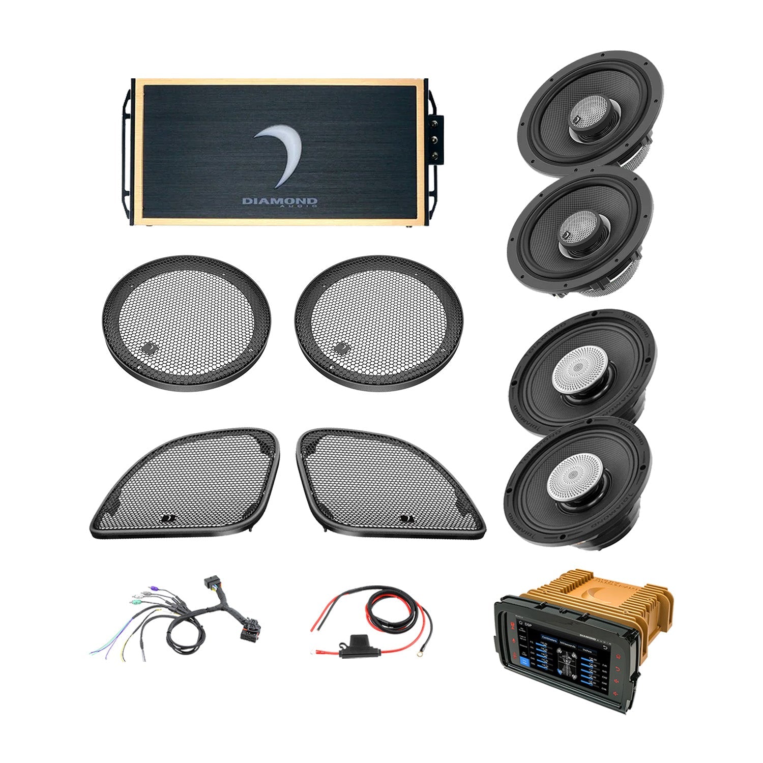 14 - 23 Harley Davidson® Road Glide 4 - Speaker System - DA1423RGTP3R - DA1423RGTP3R - Diamond Audio