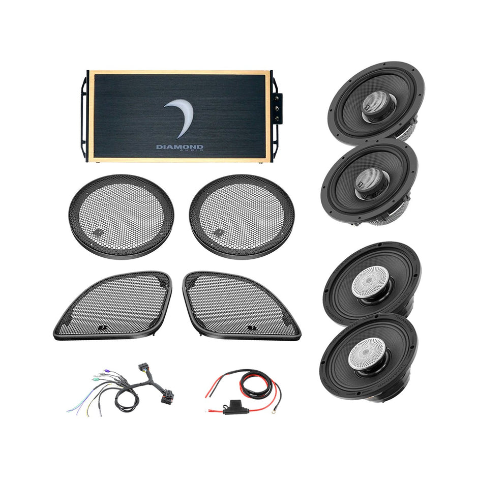 14 - 23 Harley Davidson® Road Glide 4 - Speaker System - DA1423RGTP3 - DA1423RGTP3 - Diamond Audio