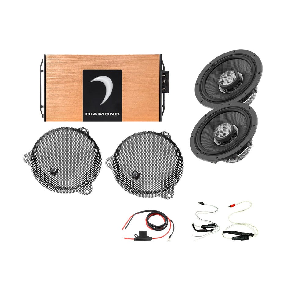 14 - 23 Harley Davidson® Street Glide 2 - Speaker System - DA1423SGSP1 - DA1423SGSP1 - Diamond Audio