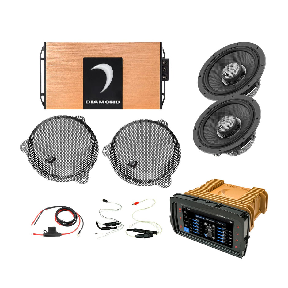 14 - 23 Harley Davidson® Street Glide 2 - Speaker System - DA1423SGSP1R - DA1423SGSP1R - Diamond Audio