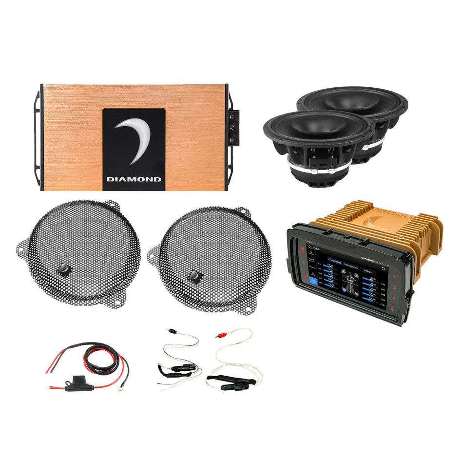 14 - 23 Harley Davidson® Street Glide 2 - Speaker System - DA1423SGSP2R - DA1423SGSP2R - Diamond Audio