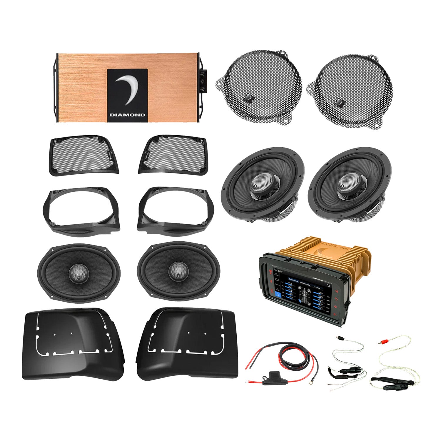 14 - 23 Harley Davidson® Street Glide 4 - Speaker System - DA1423SGSP3R - DA1423SGSP3R - Diamond Audio
