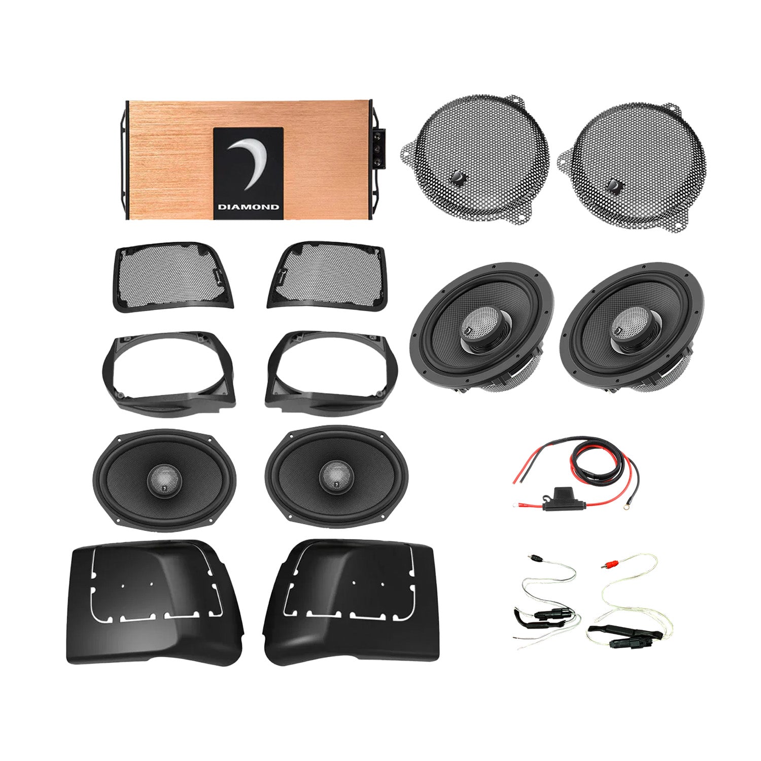14 - 23 Harley Davidson® Street Glide 4 - Speaker System - DA1423SGSP3 - DA1423SGSP3 - Diamond Audio