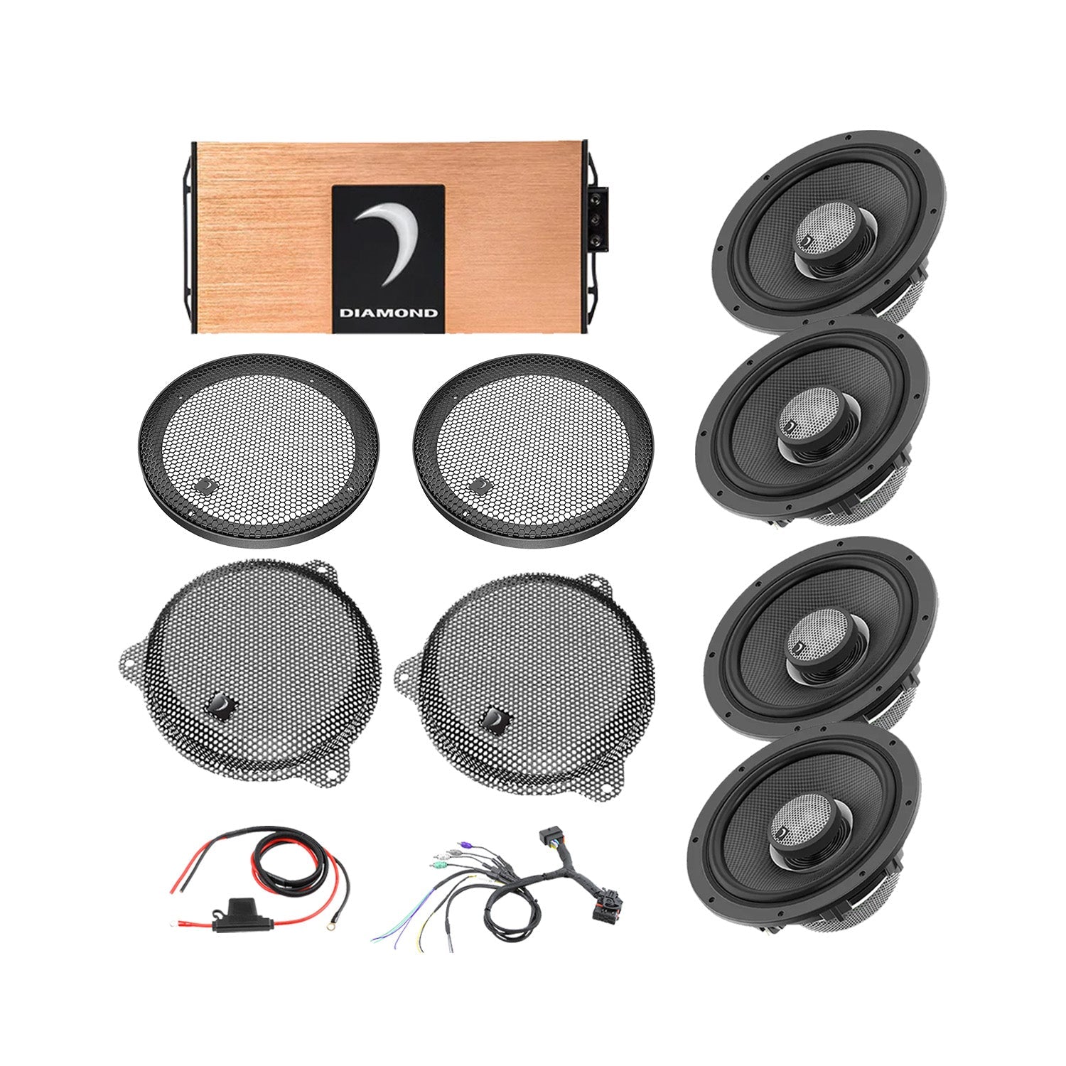 14 - 23 Harley Davidson® Street Glide 4 - Speaker System - DA1423SGTP1 - DA1423SGTP1 - Diamond Audio