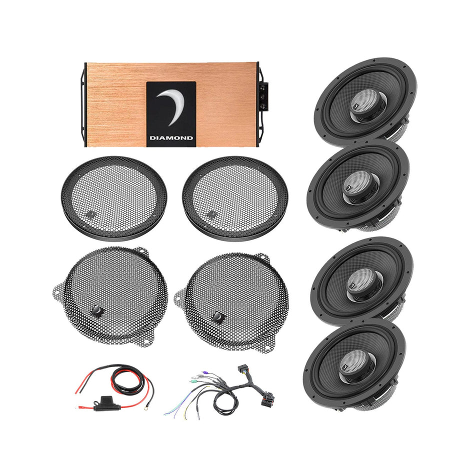 14 - 23 Harley Davidson® Street Glide 4 - Speaker System - DA1423SGTP1 - DA1423SGTP1 - Diamond Audio