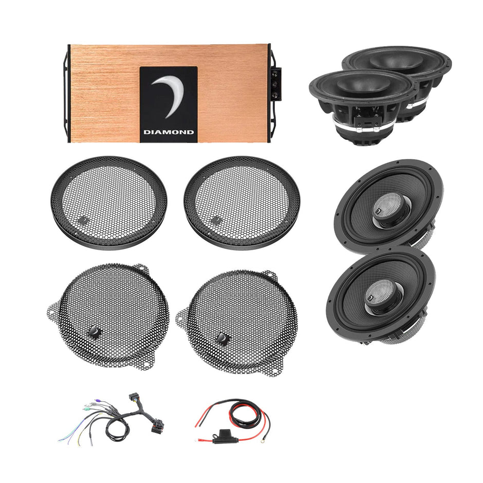 14 - 23 Harley Davidson® Street Glide 4 - Speaker System - DA1423SGTP2 - DA1423SGTP2 - Diamond Audio