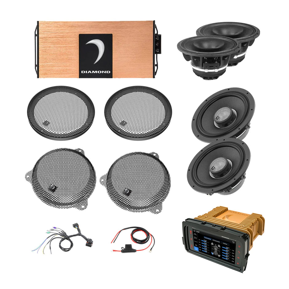 14 - 23 Harley Davidson® Street Glide 4 - Speaker System - DA1423SGTP2R - DA1423SGTP2R - Diamond Audio