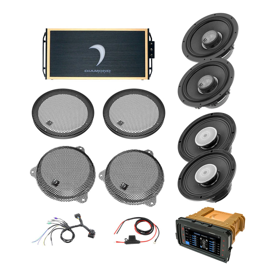 14 - 23 Harley Davidson® Street Glide 4 - Speaker System - DA1423SGTP3R - DA1423SGTP3R - Diamond Audio