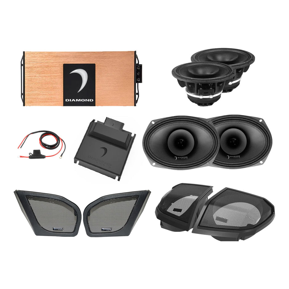 24+ Harley Davidson® Road Glide 4 - Speaker System - DA24RGSP4 - DA24RGSP4 - Diamond Audio