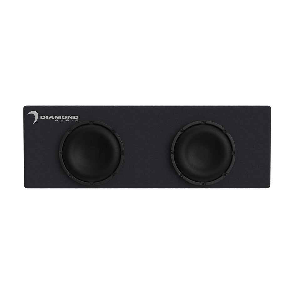 DESMB8DA - Dual 8" Slot Vented Active Subwoofer Enclosure (2Ω) - DESMB8DA - Diamond Audio