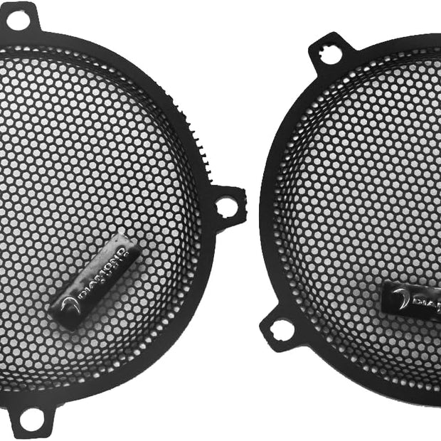 1998 - 2013 Harley Davidson® Street Glide Faring Grills W/Diamond Logo (Pair) - DHDSG13 - DHDSG13 - Diamond Audio
