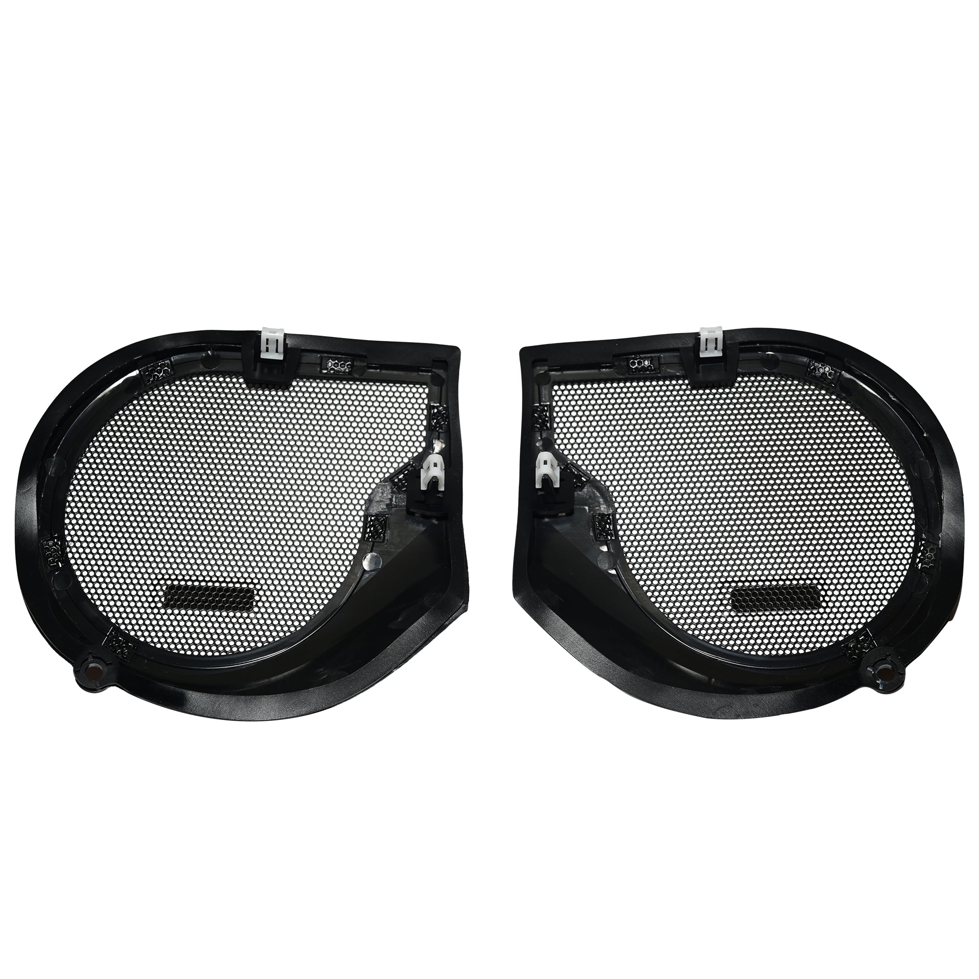 Enhance your Harley-Davidson DHDSG24 with these bat wing fairing speaker grills. Quality design for improved sound and style.