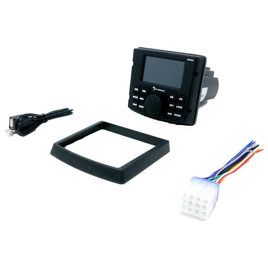 Diamond Audio DMR3 Bluetooth marine radio with 3 inch LCD - view 2