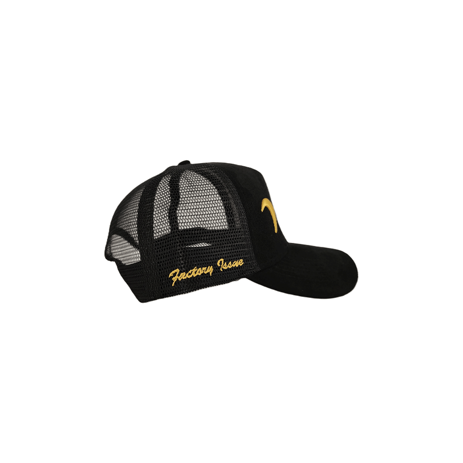 Diamond Audio Black Suede Trucker Hat - DATFI