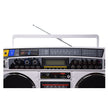 Lasonic Bluetooth Boombox Rechargeable 80s Style Ghetto Blaster I-931BT (White)