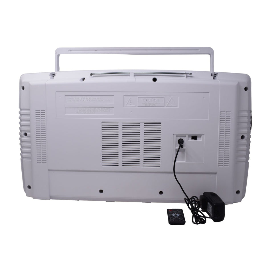 Lasonic Bluetooth Boombox Rechargeable 80s Style Ghetto Blaster I-931BT (White)