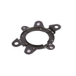 A circular black metal bracket with extended tabs and mounting holes is designed for support, ideal for automotive or machinery use. It enhances performance when paired with the HED 2025 Edition Coaxial Speaker - 2.5” FULL RANGE SPEAKER - H25.