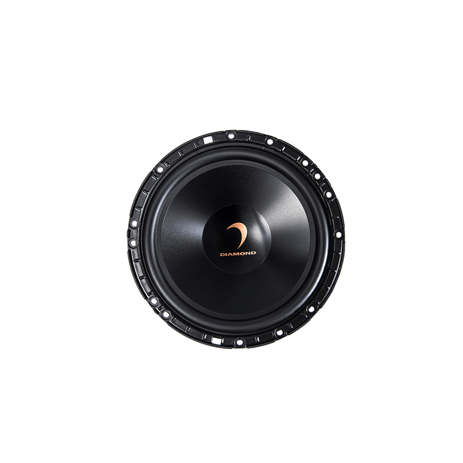 H65S - HEX Series 6.5“ 2 - Way Component Set w/25mm Silk Dome Tweeter - H65S - Diamond Audio