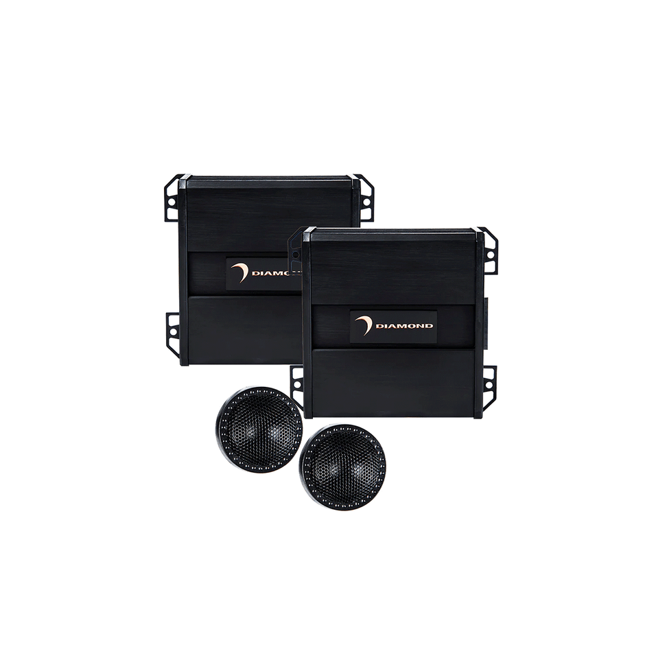 H65S - HEX Series 6.5“ 2 - Way Component Set w/25mm Silk Dome Tweeter - H65S - Diamond Audio