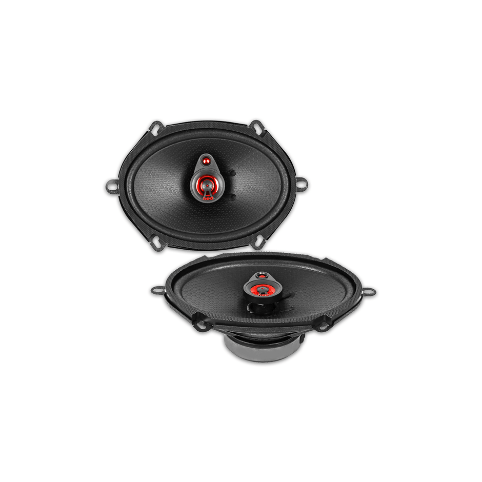 H683 - HED 6"x8” 3-Way Coaxial Full Range Speaker Set