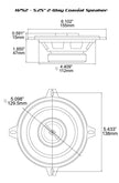 This technical diagram showcases the Cerwin-Vega HED Series 5.25