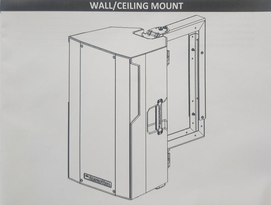 CVE Series PA Speaker Wall/Ceiling Mounting Bracket - HARP00110
