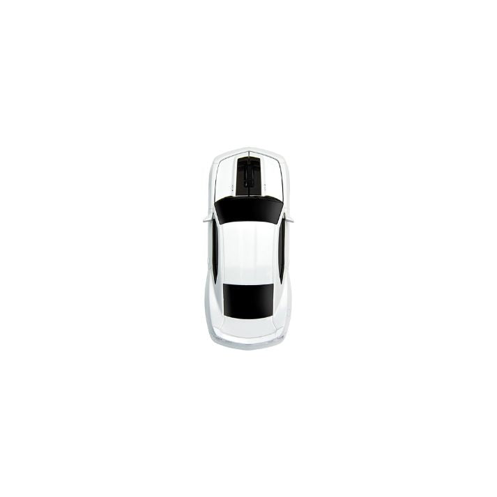 Certified Wireless Computer Mouse - Computer Accessories - White Wirelesss Mouse, Sport's Car Design with LED Lights - Style #C95903W