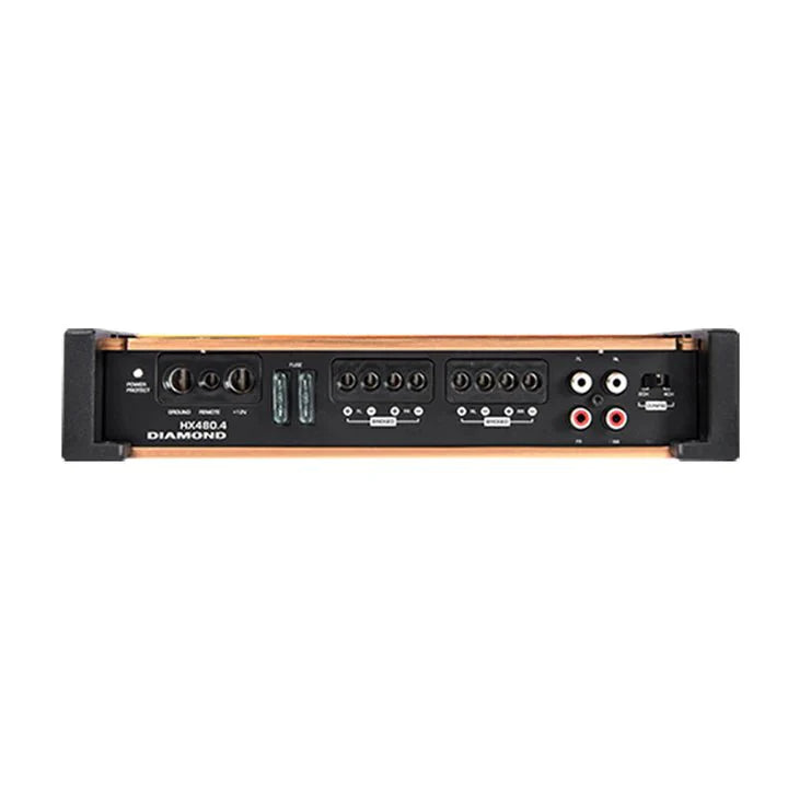 HX480.4 - HEX Series 4 - Channel 480W RMS Full Range Class D Amplifier - HX480.4 - Diamond Audio
