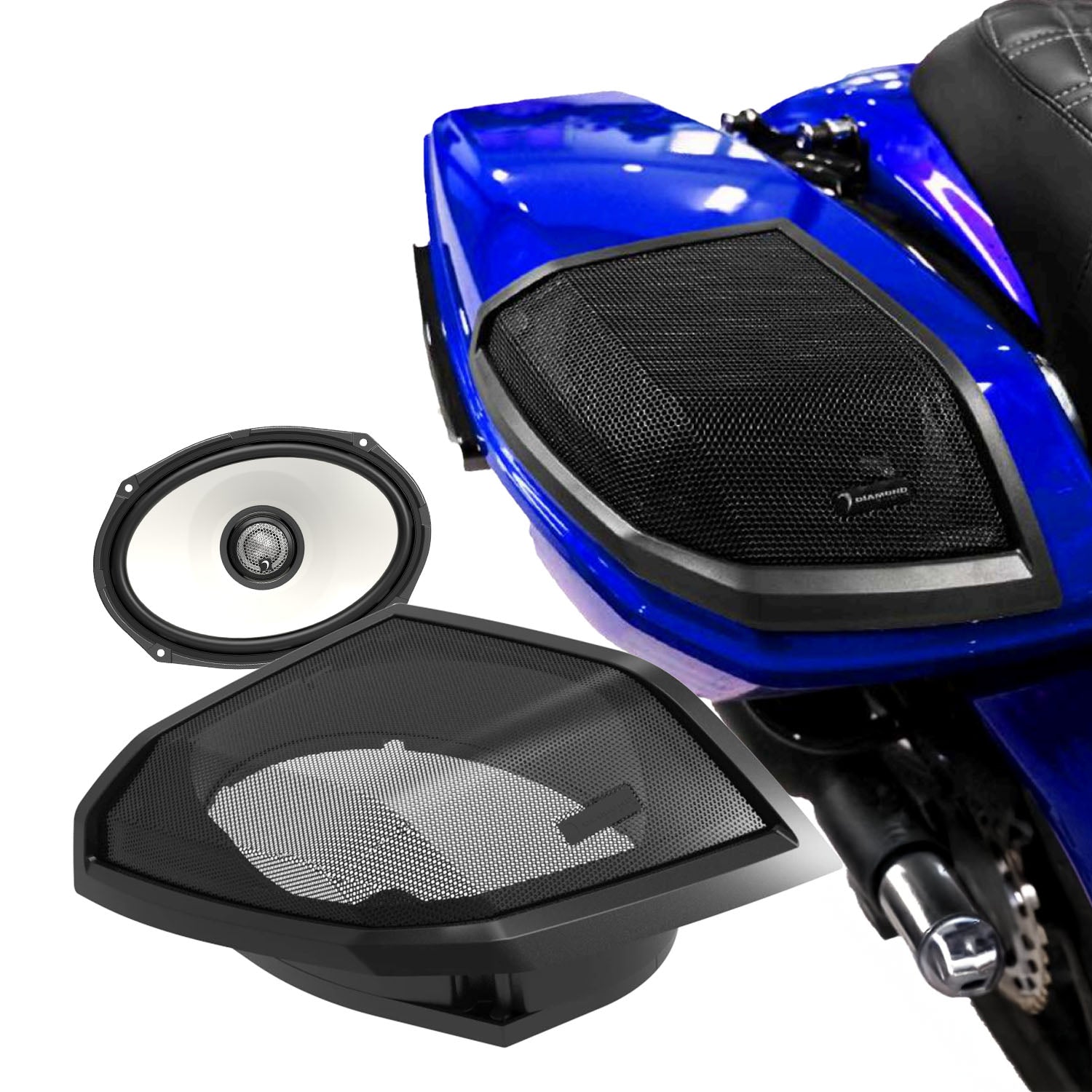 2024+ Harley Davidson® Cut - In Lid Kit with HXM69F2 Speakers (2Ω) - MSHXM692LK24 - MSHXM692LK24 - Diamond Audio