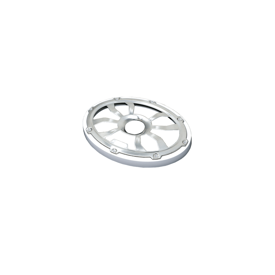 Diamond Audio HXM69FGW 6x9 flush mount grills, brushed aluminum and white - view 3