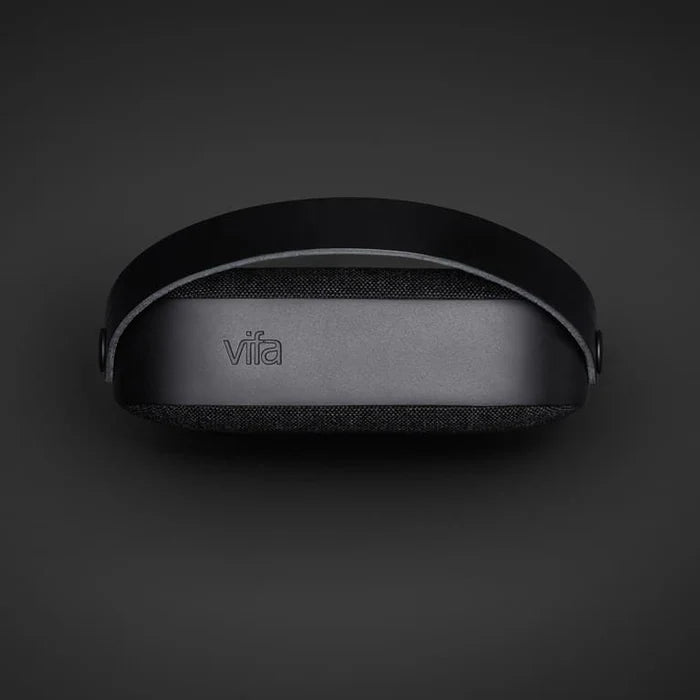 Vifa Helsinki Bluetooth Speaker – Portable Mini Speaker with Handbag Look, IPX4 Waterproof, HD Stereo Sound, Stylish & Compact for Outdoor, Home & Party – Slate Black