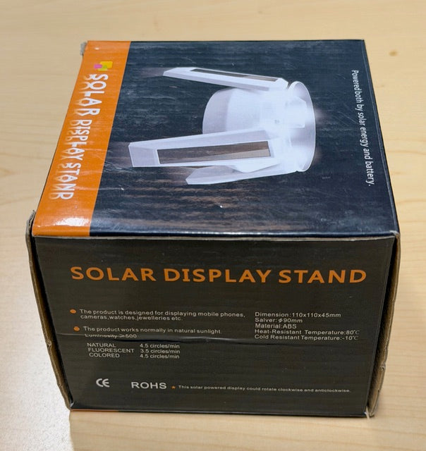 Solar Small Rotating Display Stand