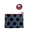 Hello Kitty Polka Dot Cosmetic Pencil Pouch with a Red Zipper Embroidered Design - 8