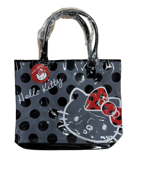 Hello Kitty Sanrio Travel Tote Bag with a Polka Dot Design - 16