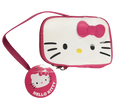 Hello Kitty Cosmetic Bag with a Wristlet Strap Pink / White 5.5