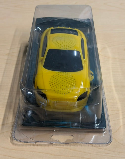 Certified Bluetooth Speaker, Digital Accessories, Yellow  Sport's Car Sedan Design - Style # SPBTC301Y