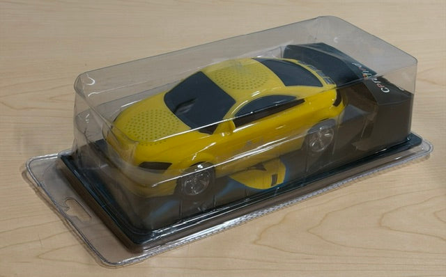 Certified Bluetooth Speaker, Digital Accessories, Yellow  Sport's Car Sedan Design - Style # SPBTC301Y