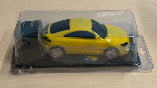 Certified Bluetooth Speaker, Digital Accessories, Yellow  Sport's Car Sedan Design - Style # SPBTC301Y