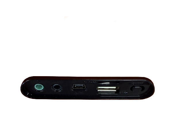 CERTIFIED Portable Speaker with FM Radio MICRO SD USB AUX Port & Built-In Rechargable Battery Orange - 7 x 2 x 2 inch