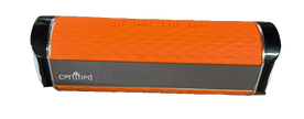 CERTIFIED Portable Speaker with FM Radio MICRO SD USB AUX Port & Built-In Rechargable Battery Orange - 7 x 2 x 2 inch