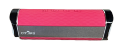 CERTIFIED Portable Speaker with FM Radio MICRO SD USB AUX Port & Built-In Rechargable Battery Pink - 7 x 2 x 2 inch