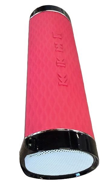 CERTIFIED Portable Speaker with FM Radio MICRO SD USB AUX Port & Built-In Rechargable Battery Pink - 7 x 2 x 2 inch