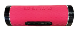 CERTIFIED Portable Speaker with FM Radio MICRO SD USB AUX Port & Built-In Rechargable Battery Pink - 7 x 2 x 2 inch