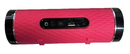 CERTIFIED Portable Speaker with FM Radio MICRO SD USB AUX Port & Built-In Rechargable Battery Pink - 7 x 2 x 2 inch