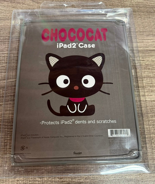 iPad 2 Chococat Hard Back Case Cover Skin Snap on Black For Apple iPad 2/2nd Gen
