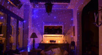 Garden Light Projector with Light Effects, Night Lights LED Projector for Outdoor Decor for Lawns, Courtyards, and Patios Purple Blueish Laser with Remote Red