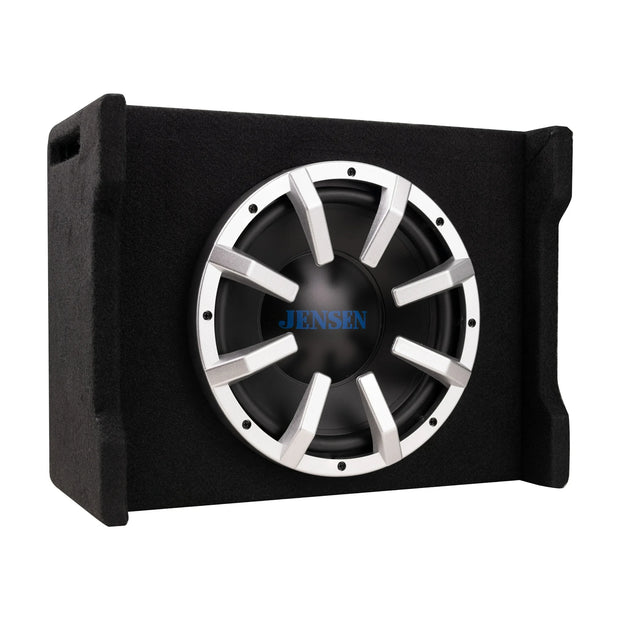 Jensen J10ASB 10" Subwoofer in Multi-Mounting Enclosure w/ Built-in Powered Amplifier