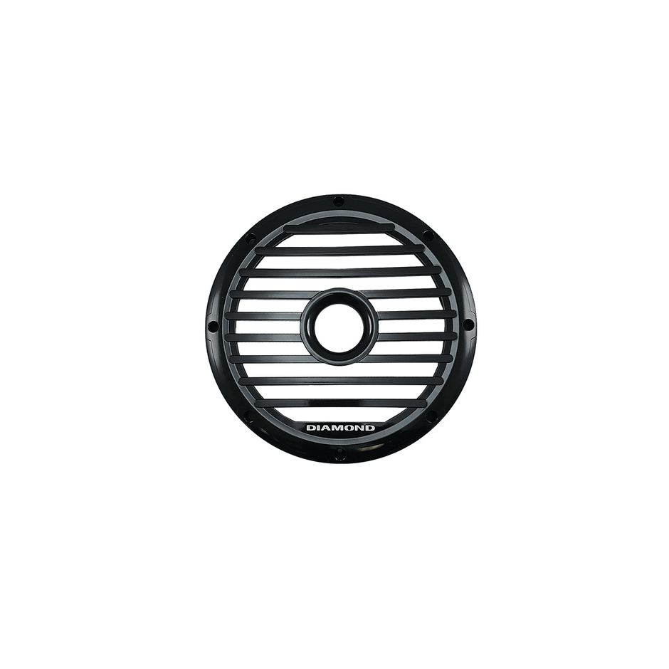 Motorsports Series 10" Black Marine Subwoofer Grill w/LED (Single) - MS10GRLB - MS10GRLB - Diamond Audio