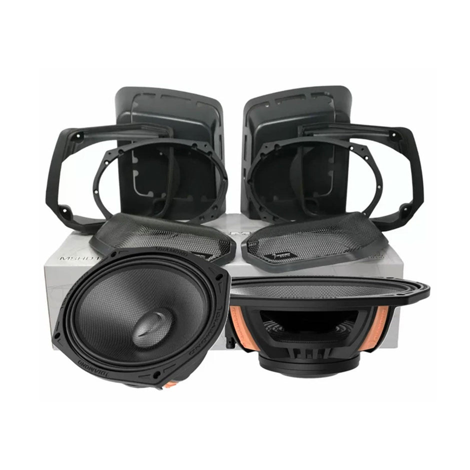 1998 - 2013 Harley Davidson® Cut - In Lid Kit with MS69NEO (4Ω) - MS694NEOLK13 - MS694NEOLK13 - Diamond Audio